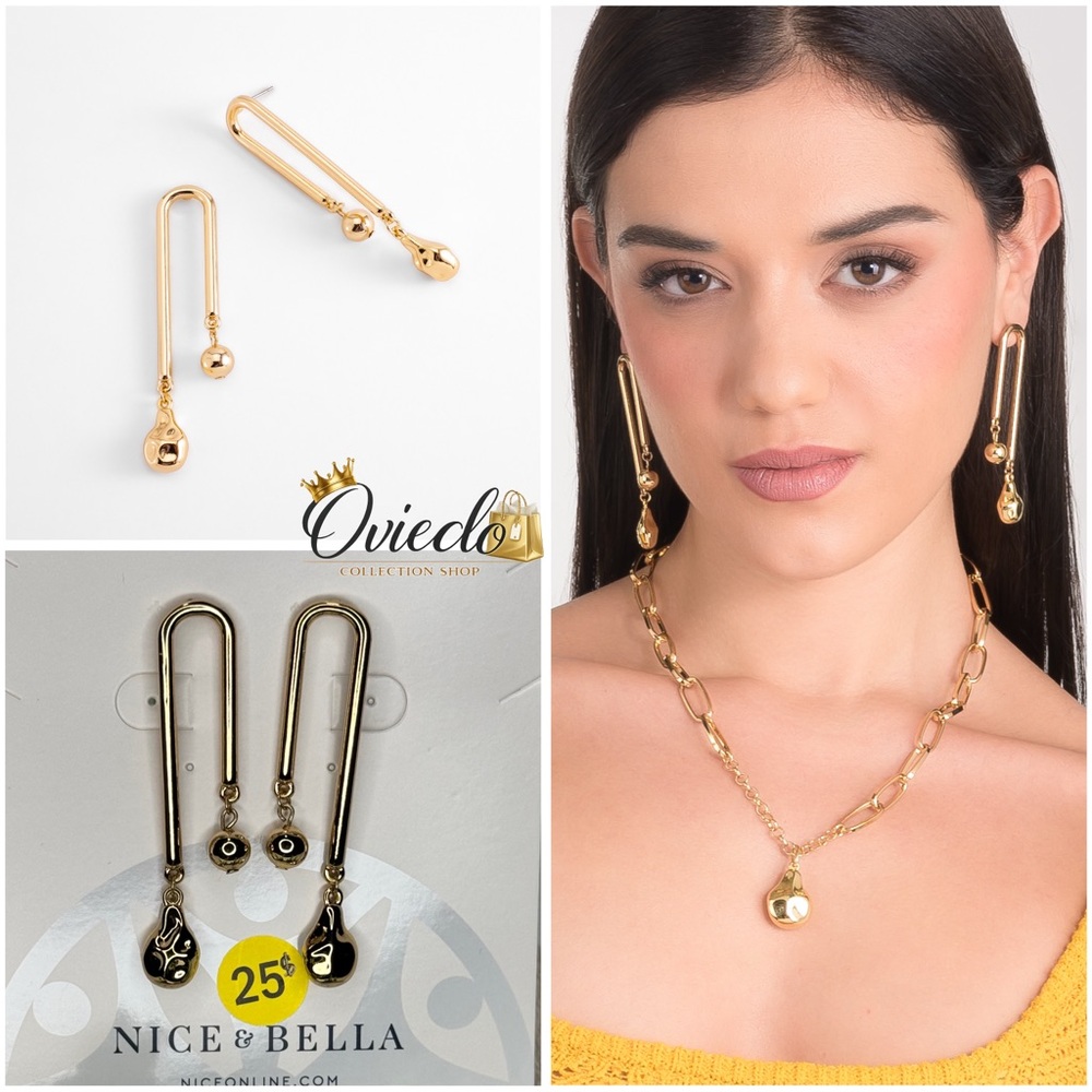 Gold Drop Earrings